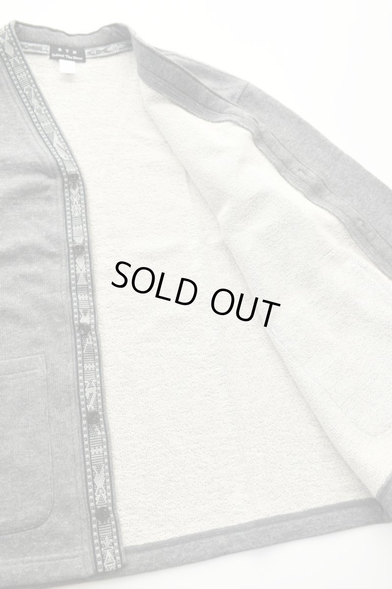 画像17: Behind The River (ビハインドザリバー) OAXACA Jalieza Weaving Tape Sweat Cardigan [GRAY] (17)