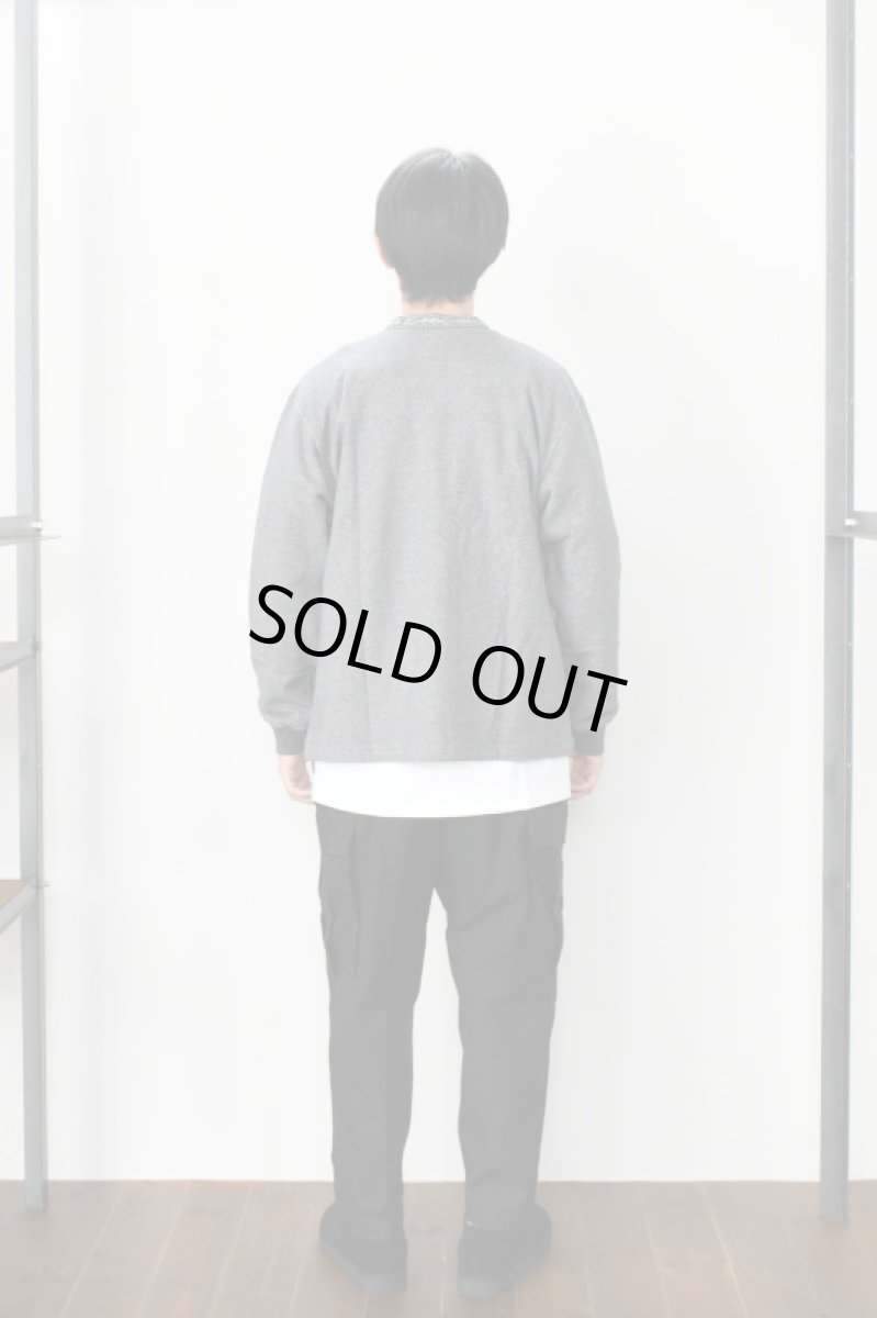 画像9: Behind The River (ビハインドザリバー) OAXACA Jalieza Weaving Tape Sweat Cardigan [GRAY] (9)