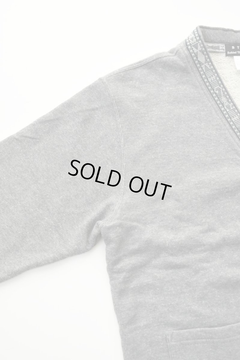 画像13: Behind The River (ビハインドザリバー) OAXACA Jalieza Weaving Tape Sweat Cardigan [GRAY] (13)