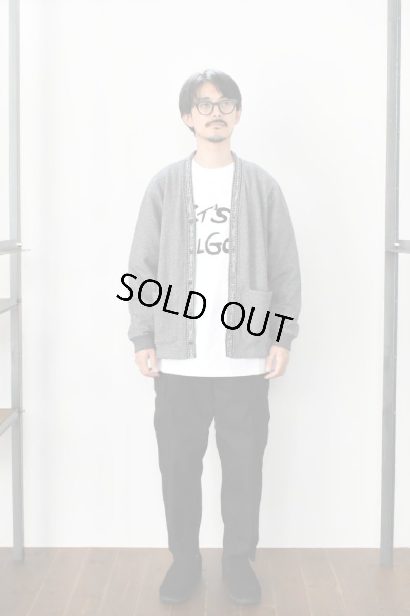 画像6: Behind The River (ビハインドザリバー) OAXACA Jalieza Weaving Tape Sweat Cardigan [GRAY] (6)