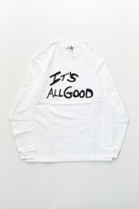 画像2: Behind The River (ビハインドザリバー) Tubular L/S Tee It's ALL GOOD [WHITE] (2)