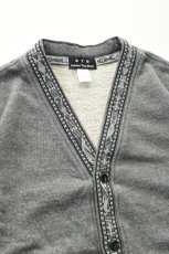 画像10: Behind The River (ビハインドザリバー) OAXACA Jalieza Weaving Tape Sweat Cardigan [GRAY] (10)