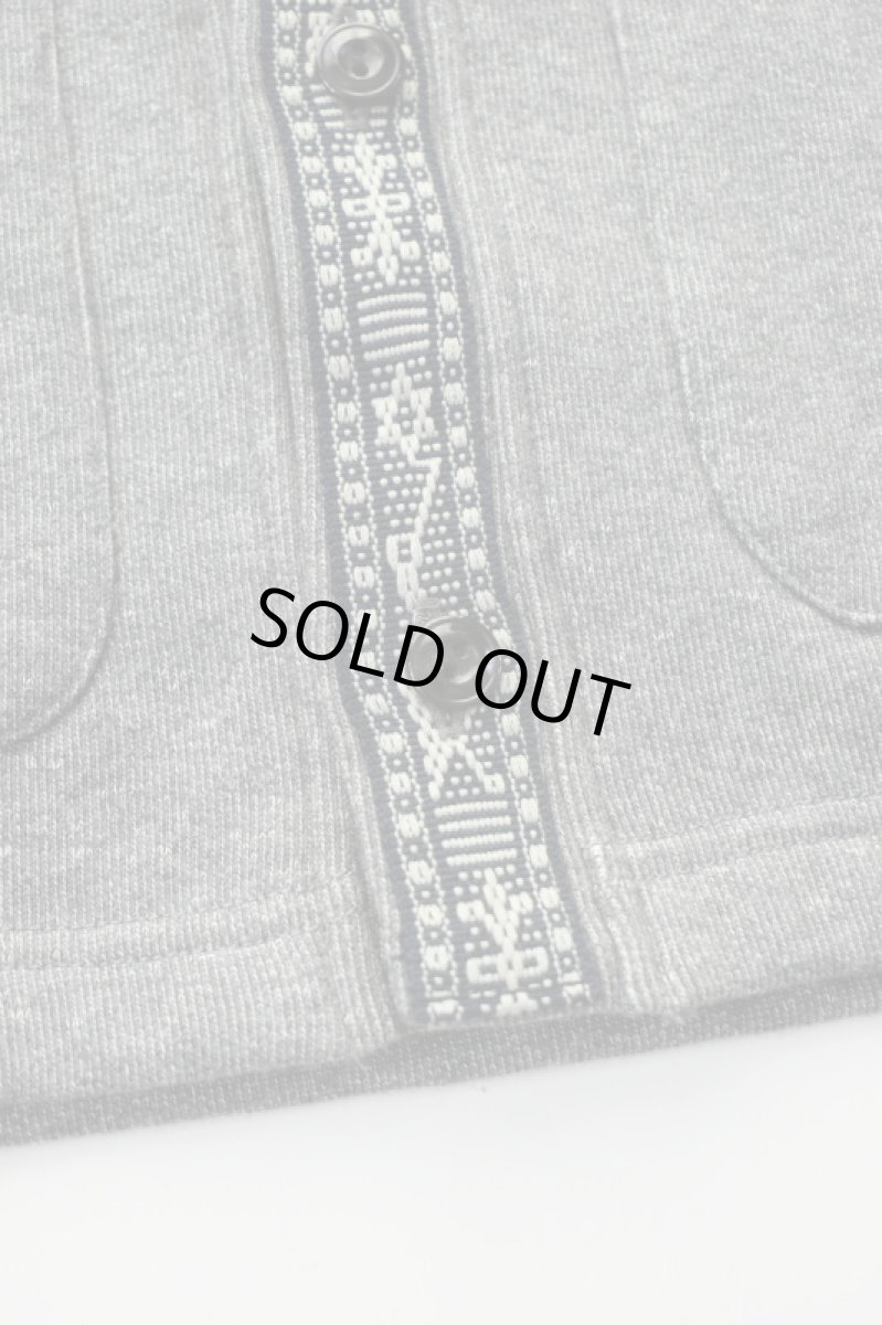 画像16: Behind The River (ビハインドザリバー) OAXACA Jalieza Weaving Tape Sweat Cardigan [GRAY] (16)
