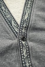 画像12: Behind The River (ビハインドザリバー) OAXACA Jalieza Weaving Tape Sweat Cardigan [GRAY] (12)
