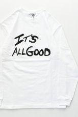 画像1: Behind The River (ビハインドザリバー) Tubular L/S Tee It's ALL GOOD [WHITE] (1)
