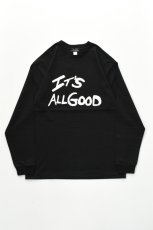 画像2: Behind The River (ビハインドザリバー) Tubular L/S Tee It's ALL GOOD [BLACK] (2)