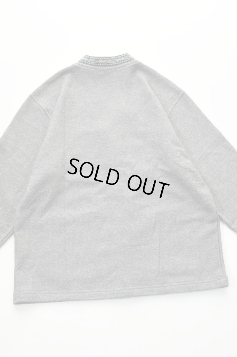 画像18: Behind The River (ビハインドザリバー) OAXACA Jalieza Weaving Tape Sweat Cardigan [GRAY] (18)