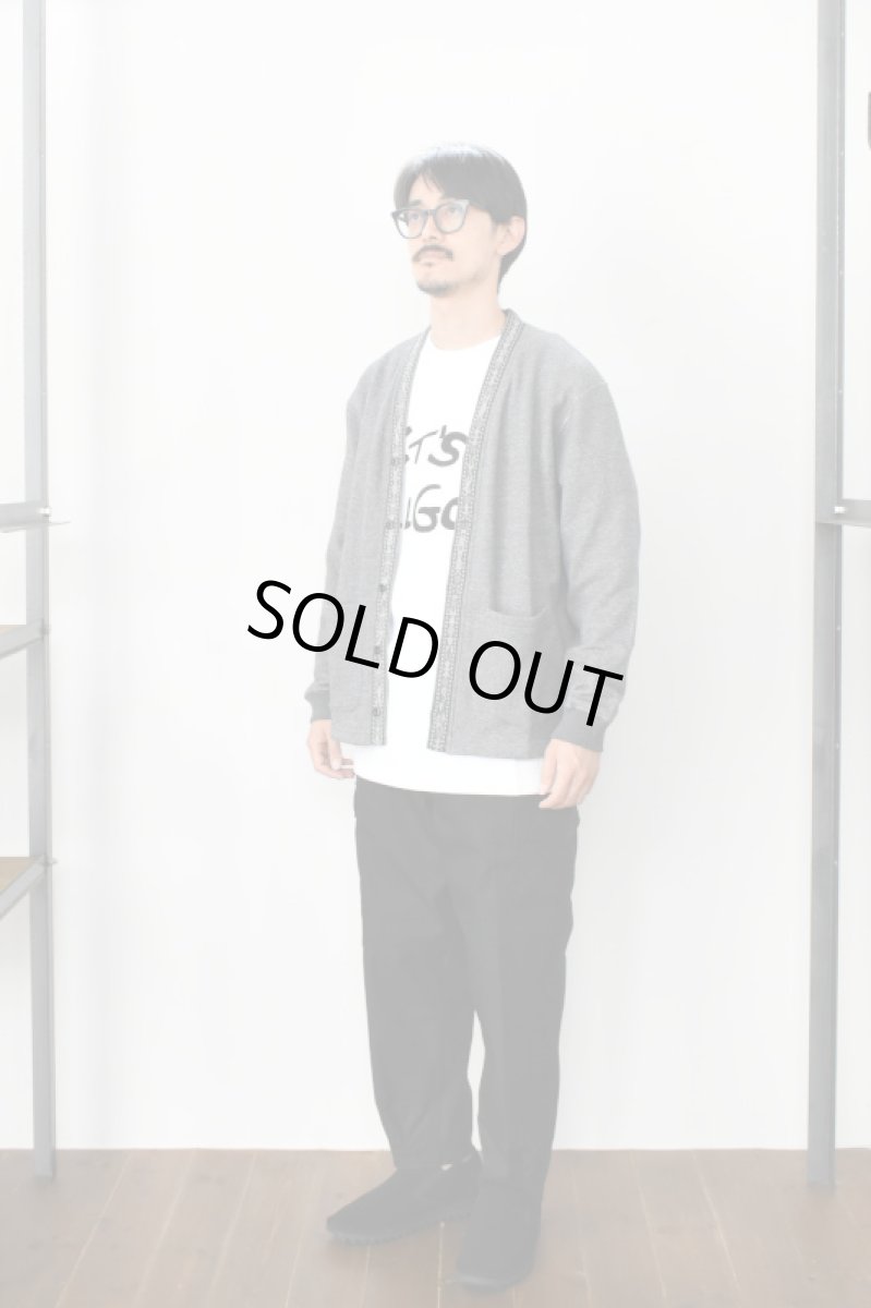 画像7: Behind The River (ビハインドザリバー) OAXACA Jalieza Weaving Tape Sweat Cardigan [GRAY] (7)