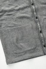 画像14: Behind The River (ビハインドザリバー) OAXACA Jalieza Weaving Tape Sweat Cardigan [GRAY] (14)