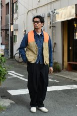 画像15: L.L.Bean (エルエルビーン) Double L Upland Hunter's Vest [DARK KHAKI/HUNTER ORANGE] (15)