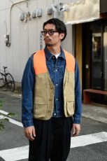画像11: L.L.Bean (エルエルビーン) Double L Upland Hunter's Vest [DARK KHAKI/HUNTER ORANGE] (11)