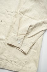 画像9: SOWBOW (ソウボウ) SOWBOW SHIRT SPORT JACKET 10oz HEMP DENIM [NATURAL] (9)
