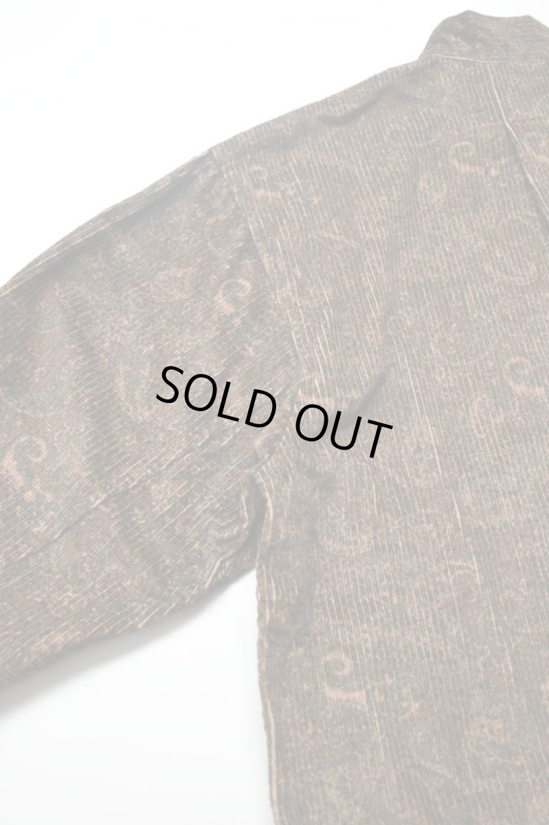 画像14: SOWBOW (ソウボウ) SOWBOW SHIRT MANDARIN COLLAR PAISLEY CORD [BROWN] (14)