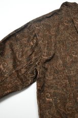 画像14: SOWBOW (ソウボウ) SOWBOW SHIRT MANDARIN COLLAR PAISLEY CORD [BROWN] (14)