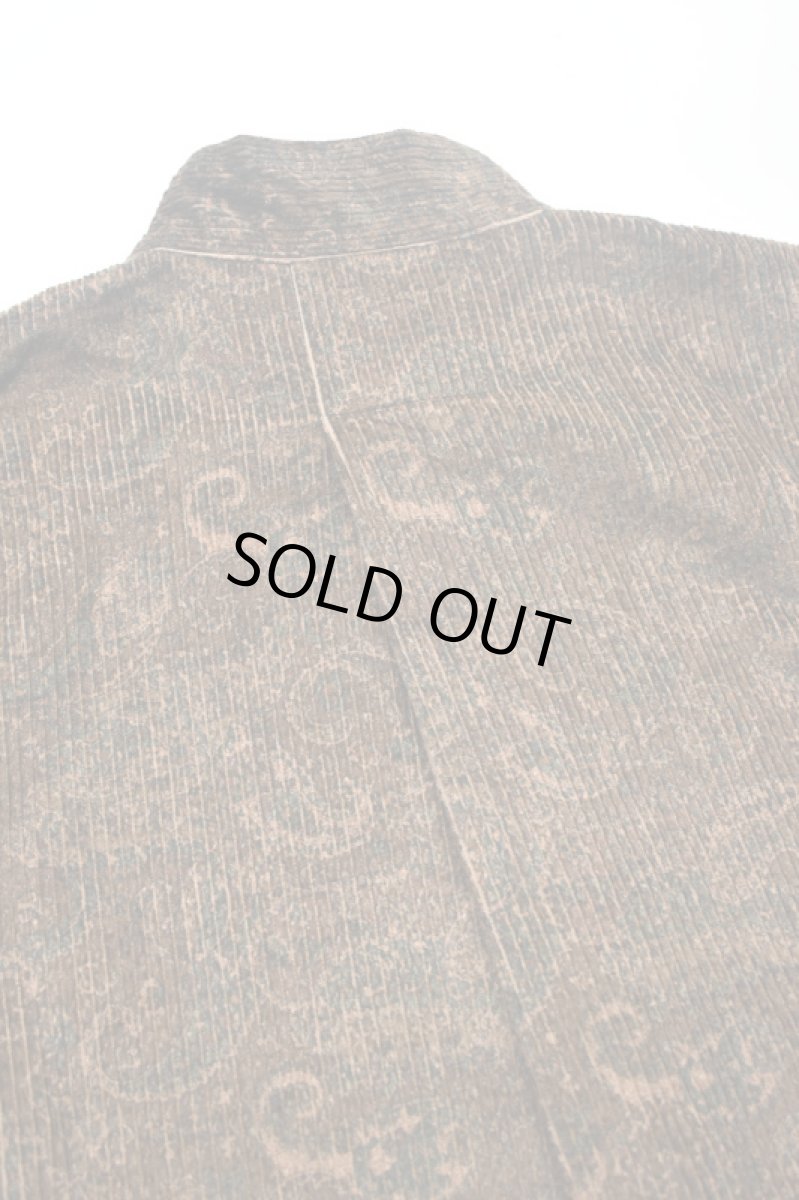 画像13: SOWBOW (ソウボウ) SOWBOW SHIRT MANDARIN COLLAR PAISLEY CORD [BROWN] (13)