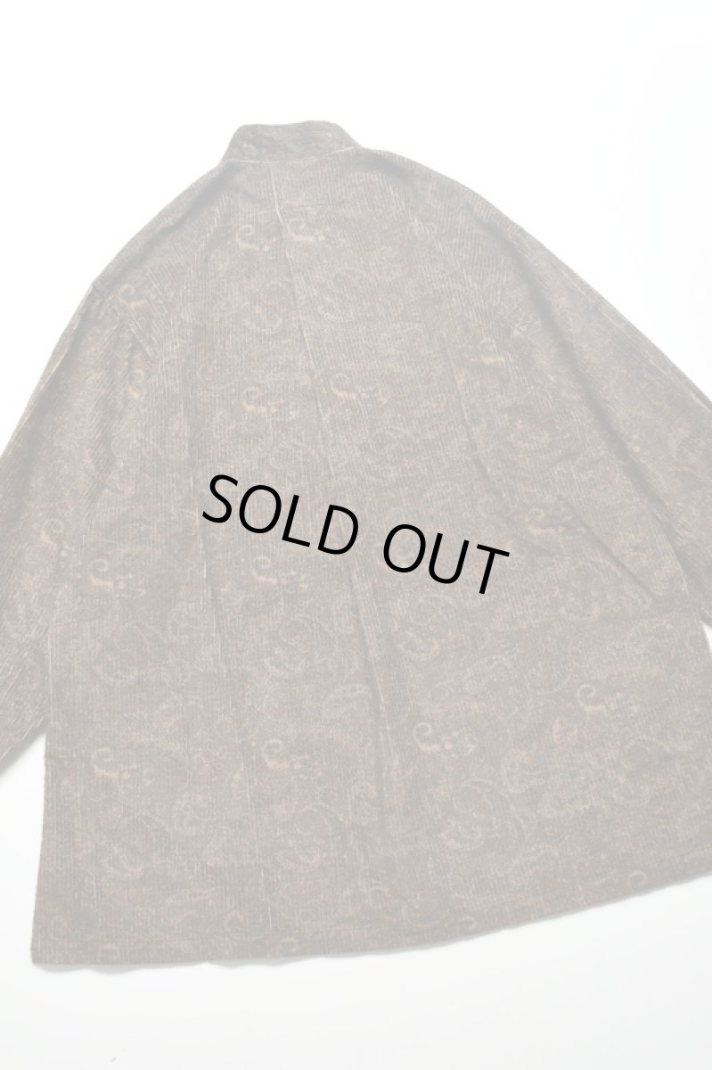 画像12: SOWBOW (ソウボウ) SOWBOW SHIRT MANDARIN COLLAR PAISLEY CORD [BROWN] (12)