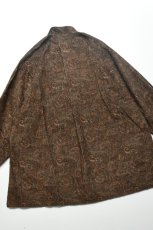 画像12: SOWBOW (ソウボウ) SOWBOW SHIRT MANDARIN COLLAR PAISLEY CORD [BROWN] (12)