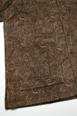 画像5: SOWBOW (ソウボウ) SOWBOW SHIRT MANDARIN COLLAR PAISLEY CORD [BROWN] (5)