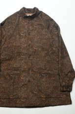 画像1: SOWBOW (ソウボウ) SOWBOW SHIRT MANDARIN COLLAR PAISLEY CORD [BROWN] (1)