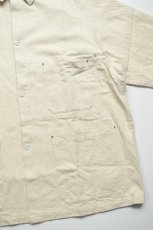 画像6: SOWBOW (ソウボウ) SOWBOW SHIRT SPORT JACKET 10oz HEMP DENIM [NATURAL] (6)