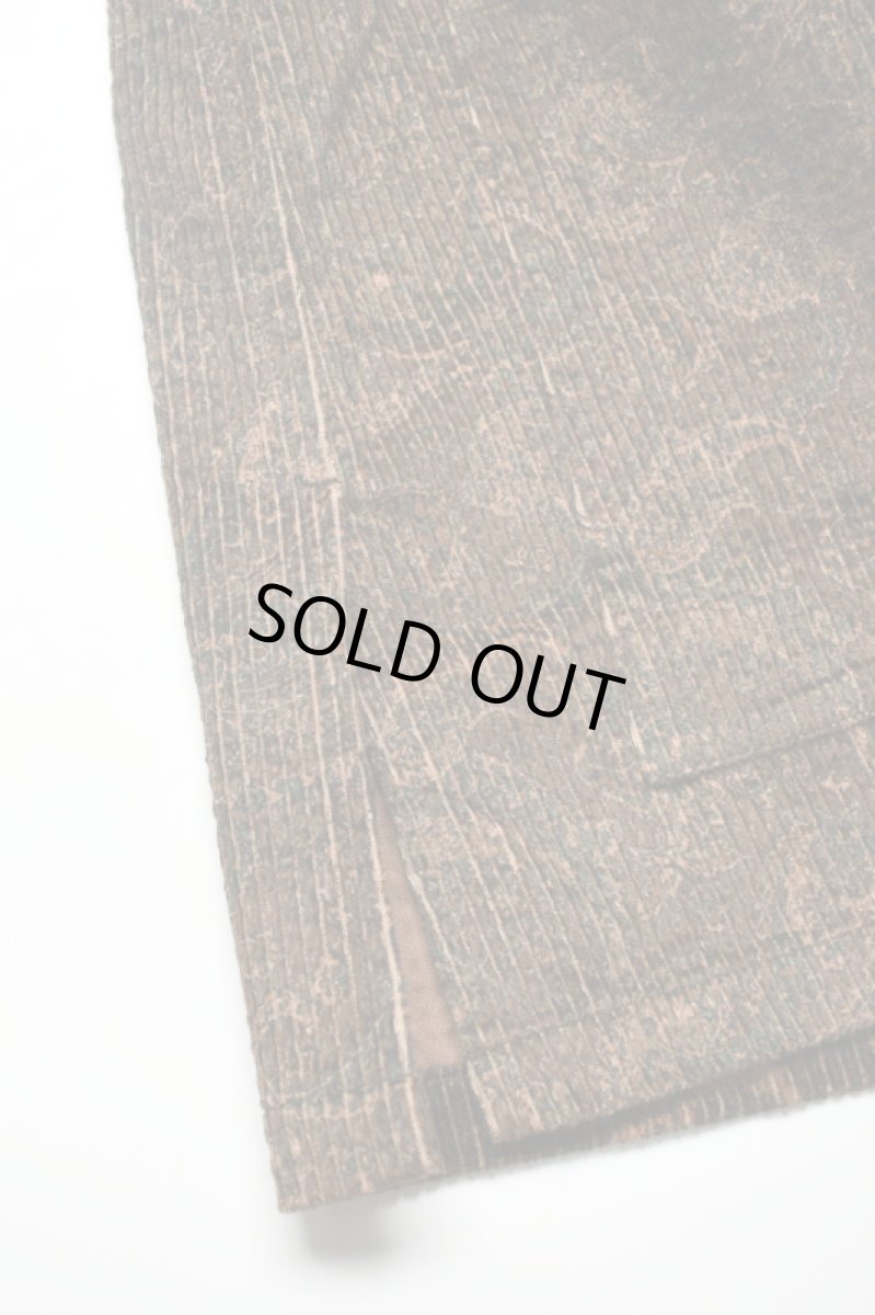 画像6: SOWBOW (ソウボウ) SOWBOW SHIRT MANDARIN COLLAR PAISLEY CORD [BROWN] (6)