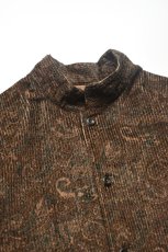 画像3: SOWBOW (ソウボウ) SOWBOW SHIRT MANDARIN COLLAR PAISLEY CORD [BROWN] (3)