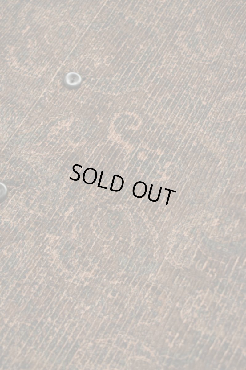 画像10: SOWBOW (ソウボウ) SOWBOW SHIRT MANDARIN COLLAR PAISLEY CORD [BROWN] (10)