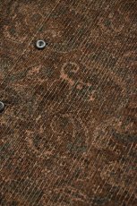 画像10: SOWBOW (ソウボウ) SOWBOW SHIRT MANDARIN COLLAR PAISLEY CORD [BROWN] (10)