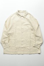 画像2: SOWBOW (ソウボウ) SOWBOW SHIRT SPORT JACKET 10oz HEMP DENIM [NATURAL] (2)