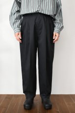 画像3: kontor (コントール) 3 Pleated Ventile Trousers [NAVY] (3)