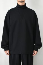 画像3: kontor (コントール) High Neck Pullover Sweat [BLACK] (3)