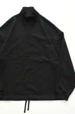 画像1: kontor (コントール) High Neck Pullover Sweat [BLACK] (1)