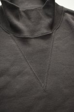 画像12: kontor (コントール) High Neck Pullover Sweat [CHARCOAL] (12)