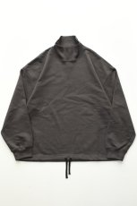 画像2: kontor (コントール) High Neck Pullover Sweat [CHARCOAL] (2)