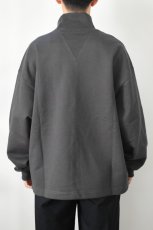 画像5: kontor (コントール) High Neck Pullover Sweat [CHARCOAL] (5)