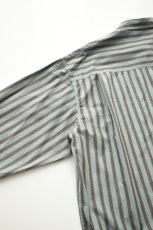 画像19: kontor (コントール) Garment Dyed Stripe Shirt [MINT] (19)