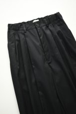 画像11: kontor (コントール) 3 Pleated Ventile Trousers [NAVY] (11)