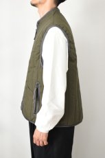画像4: kontor (コントール) Quilting Insulation Vest [KHAKI] (4)