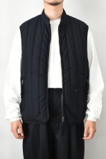画像10: kontor (コントール) Quilting Insulation Vest [NAVY] (10)
