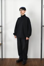 画像7: kontor (コントール) High Neck Pullover Sweat [BLACK] (7)
