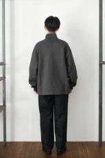 画像9: kontor (コントール) High Neck Pullover Sweat [CHARCOAL] (9)