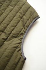 画像20: kontor (コントール) Quilting Insulation Vest [KHAKI] (20)