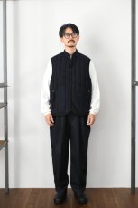画像6: kontor (コントール) Quilting Insulation Vest [NAVY] (6)