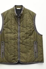 画像1: kontor (コントール) Quilting Insulation Vest [KHAKI] (1)