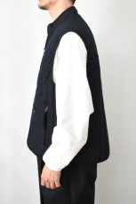 画像4: kontor (コントール) Quilting Insulation Vest [NAVY] (4)