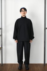 画像6: kontor (コントール) High Neck Pullover Sweat [BLACK] (6)