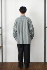 画像10: kontor (コントール) 3 Pleated Ventile Trousers [NAVY] (10)