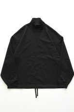画像2: kontor (コントール) High Neck Pullover Sweat [BLACK] (2)