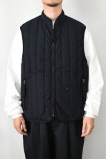 画像3: kontor (コントール) Quilting Insulation Vest [NAVY] (3)