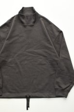 画像1: kontor (コントール) High Neck Pullover Sweat [CHARCOAL] (1)